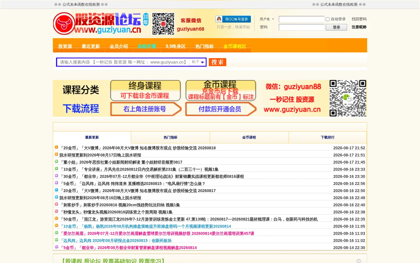 股资源-股票学习站-学炒股-股票课程-炒股教程-分析选股指标-入门基础知识 页面快照